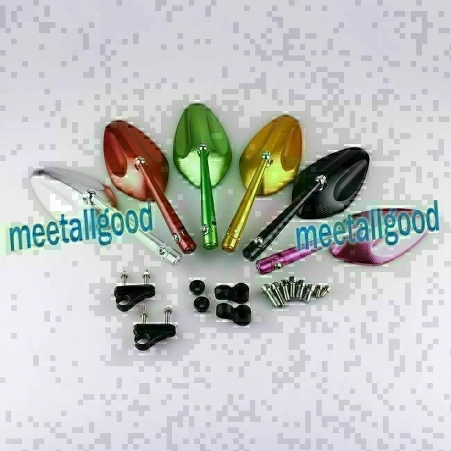 Set of 2 Leaf Style Rearview Side Mirrors for Honda CBR1000RR (2004–2007)