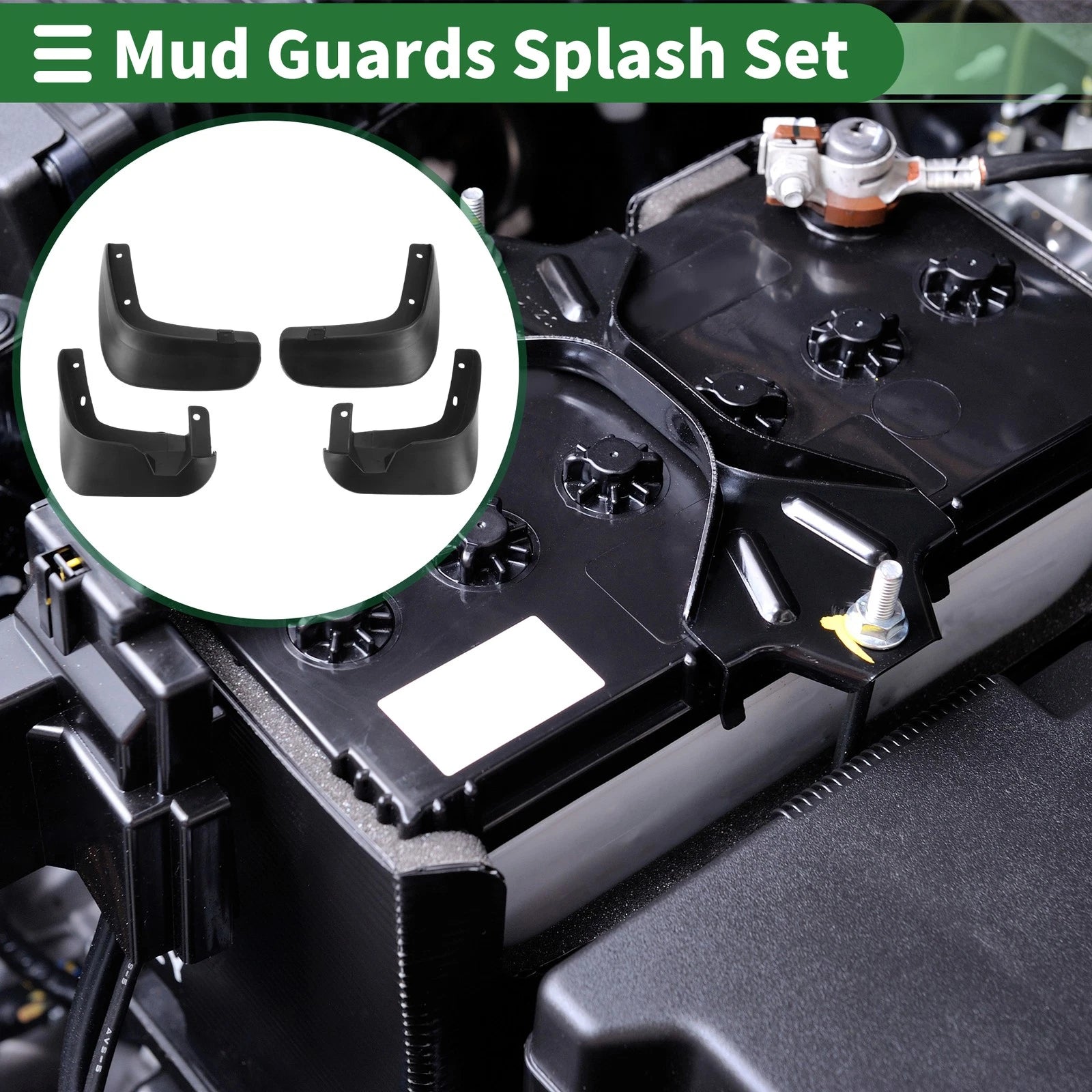 Mud Flaps Splash Guards Replacement for Chevrolet Lova (2006–2015)