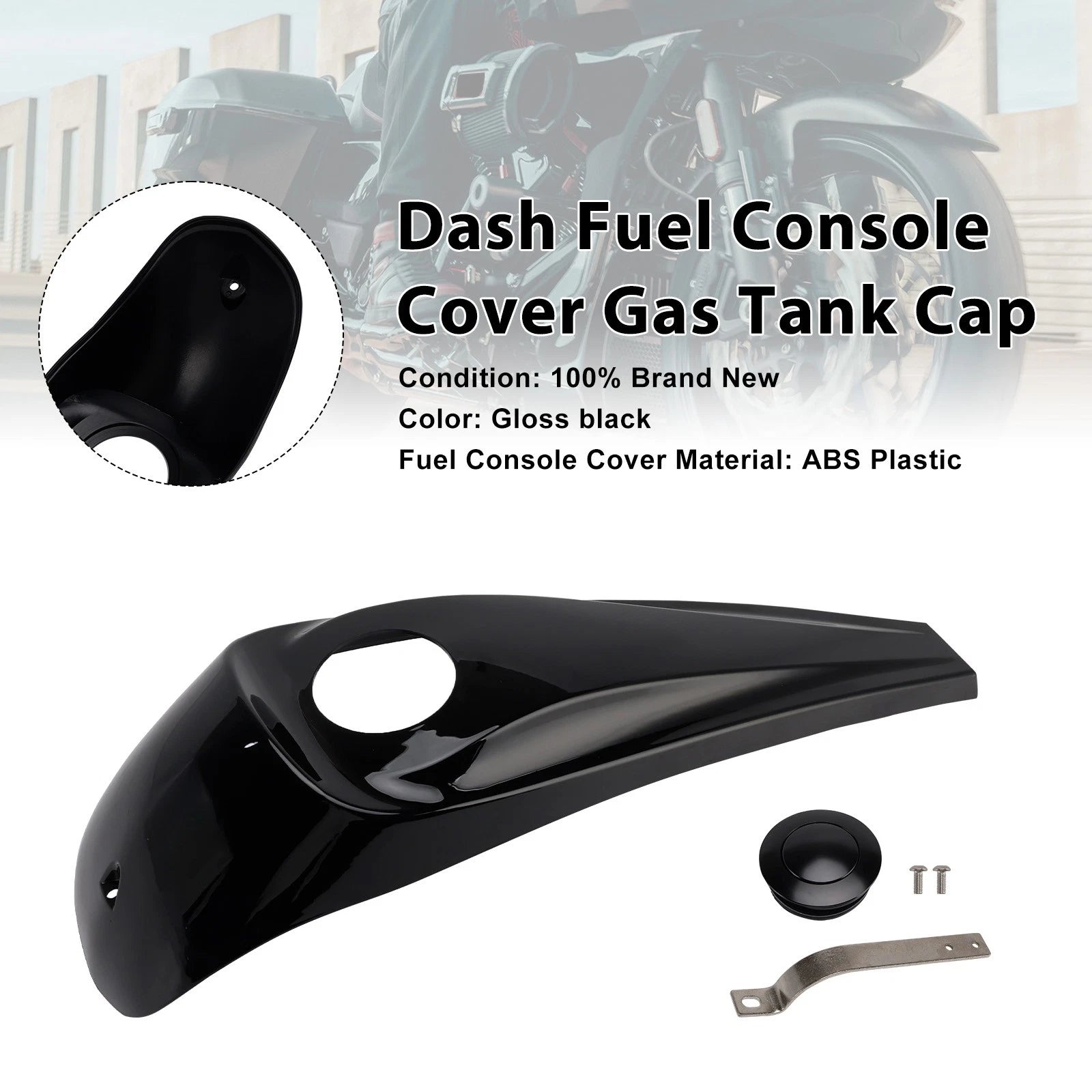 Dash Fuel Console Cover for Harley Touring Electra Road Glide (2008–2023) A0