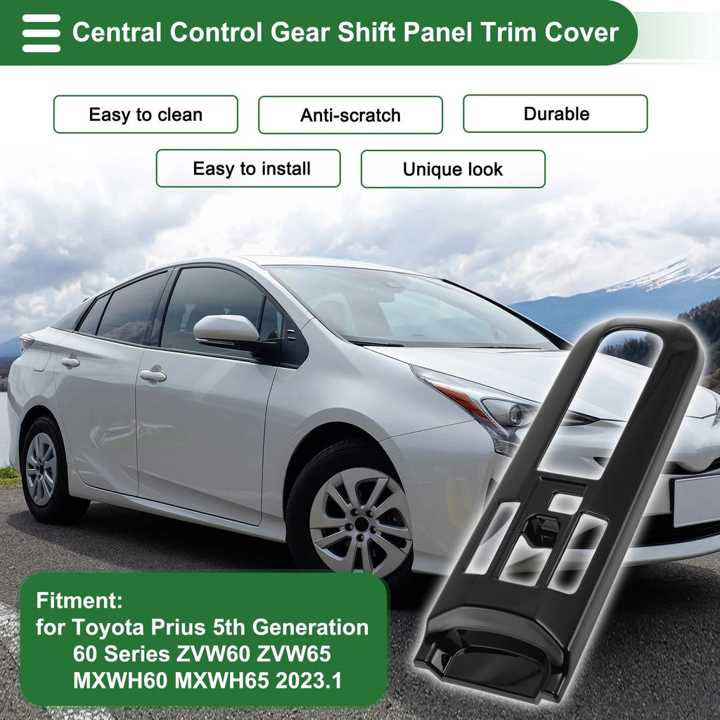 Central Control Gear Shift Panel Trim Cover for Toyota Prius (2016–2023)