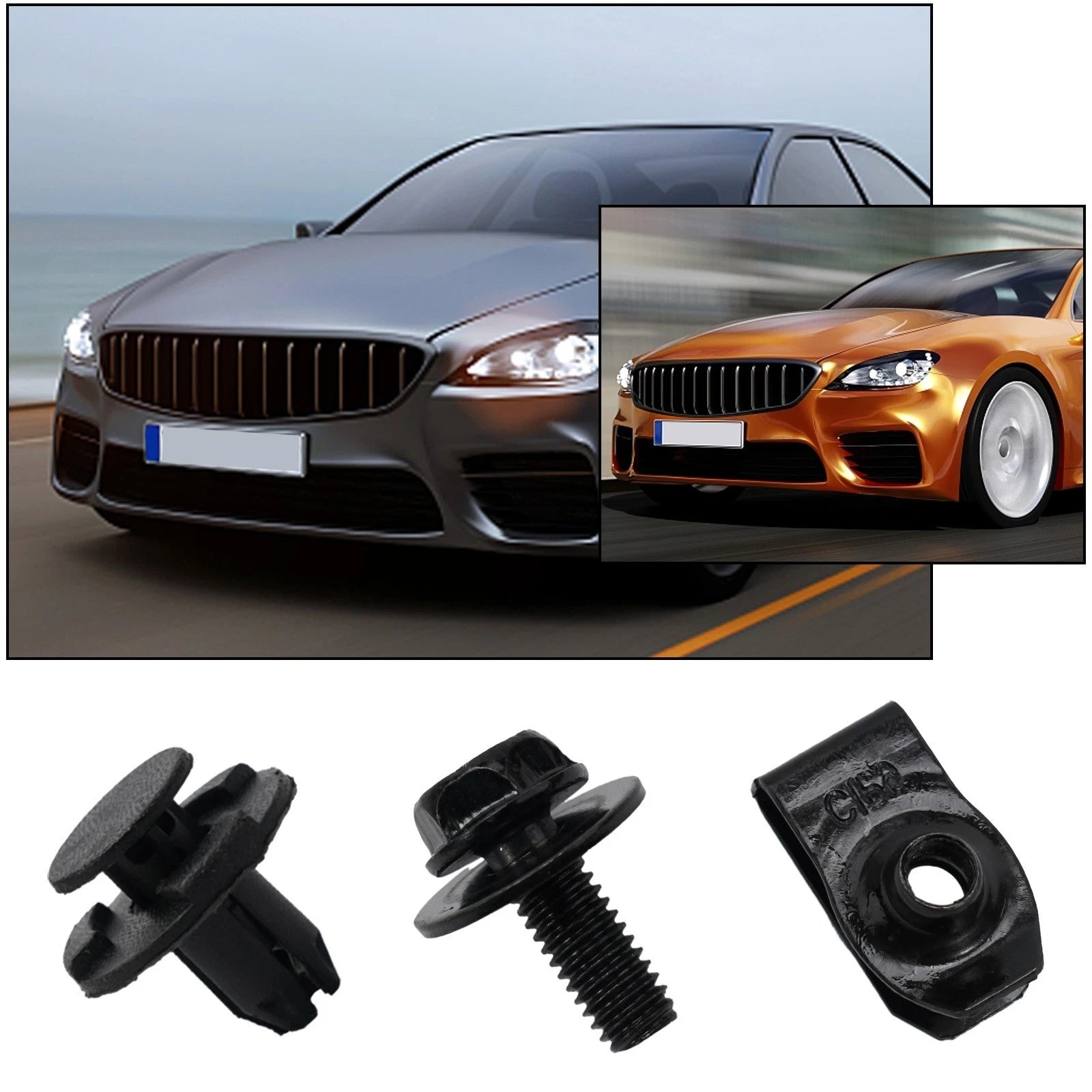 30pcs Metal Engine Nut Clamps for Various Makes and Models