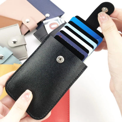 Business Card Holder with Snap Closure and Multiple Slots