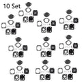 Set of 10 Carburetor Repair Kits for STIHL BR500 BR550 BR600 (ZAMA RB-134)