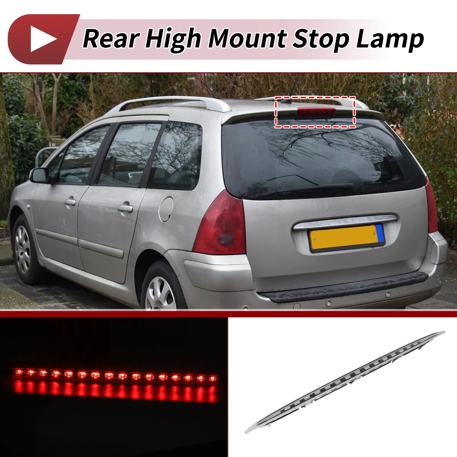 White LED Third Brake Light for BMW 6-Series E63 E64 (2004–2007) No. 63256911909