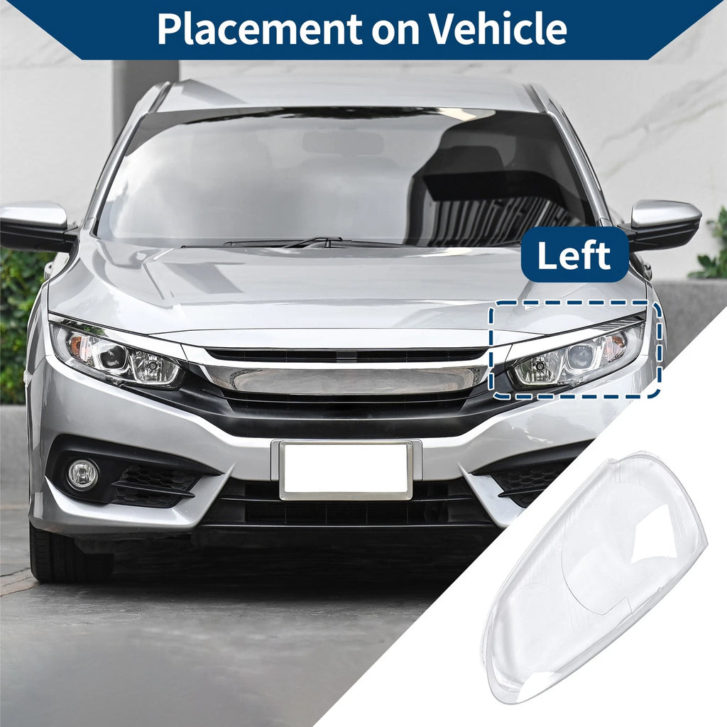 1 Pc Headlight Lens Cover for VW Golf (2006–2014) No. 1K6941005S Clear