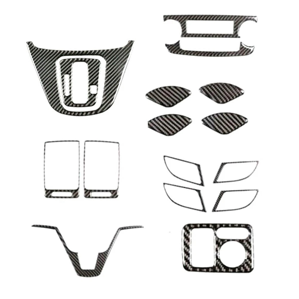 16Pcs Premium Carbon Fiber Interior Trim Kit for CR-V (2007–2011)