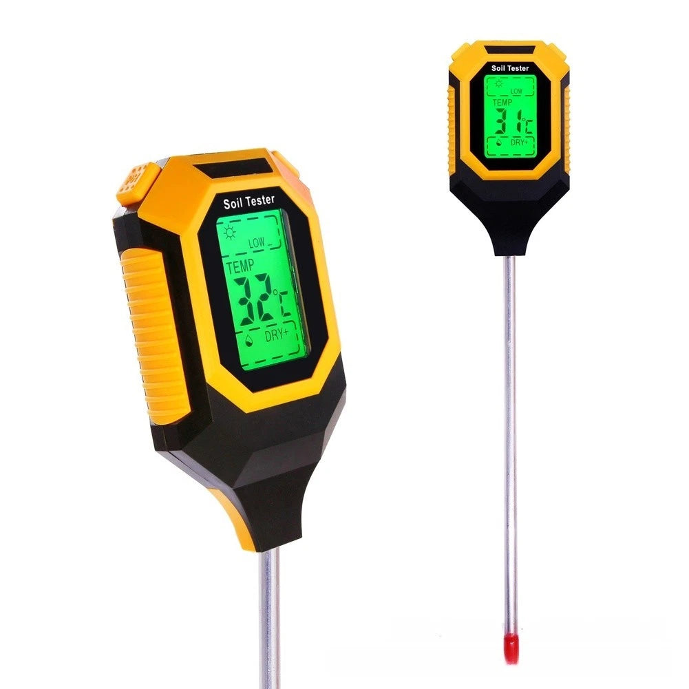 4-in-1 Soil pH Moisture Light Temperature Tester Gardening Tool