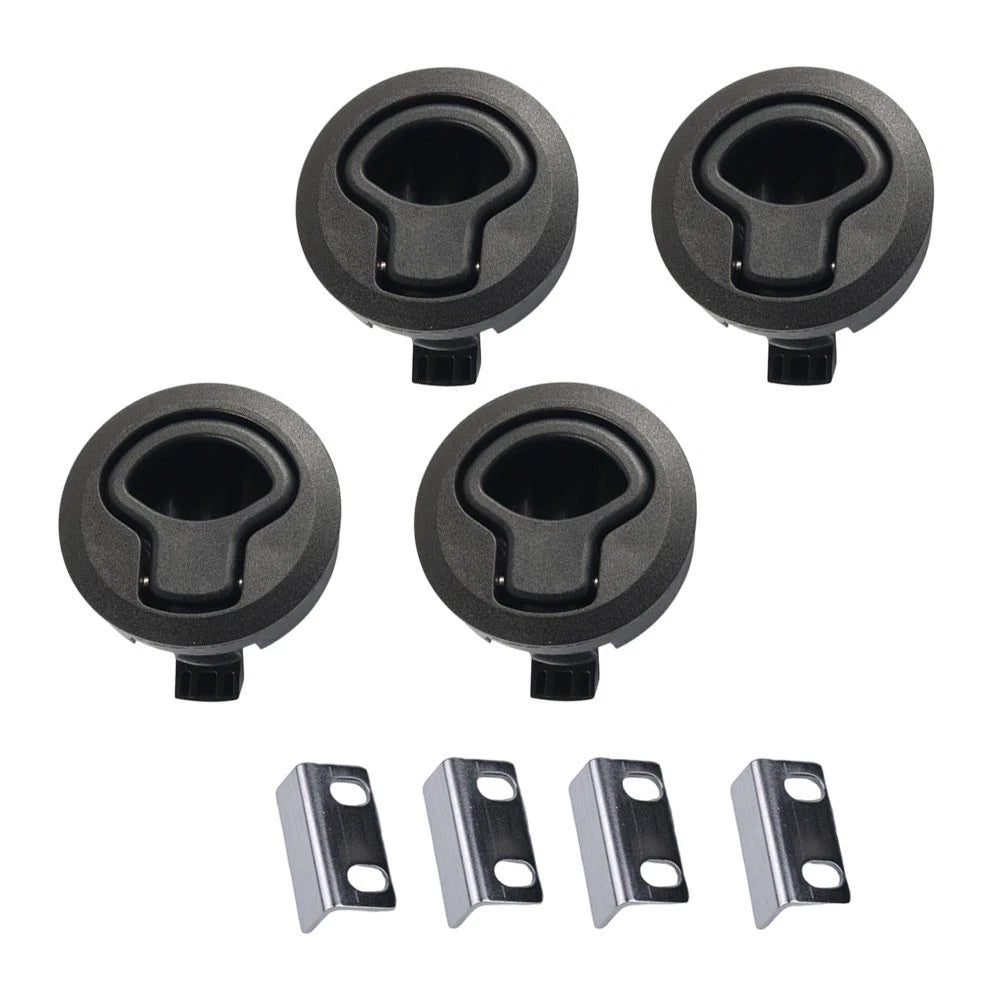 Set of 4 Non-Locking Flush Pull Slam Latch for RV Boat Deck Hatch