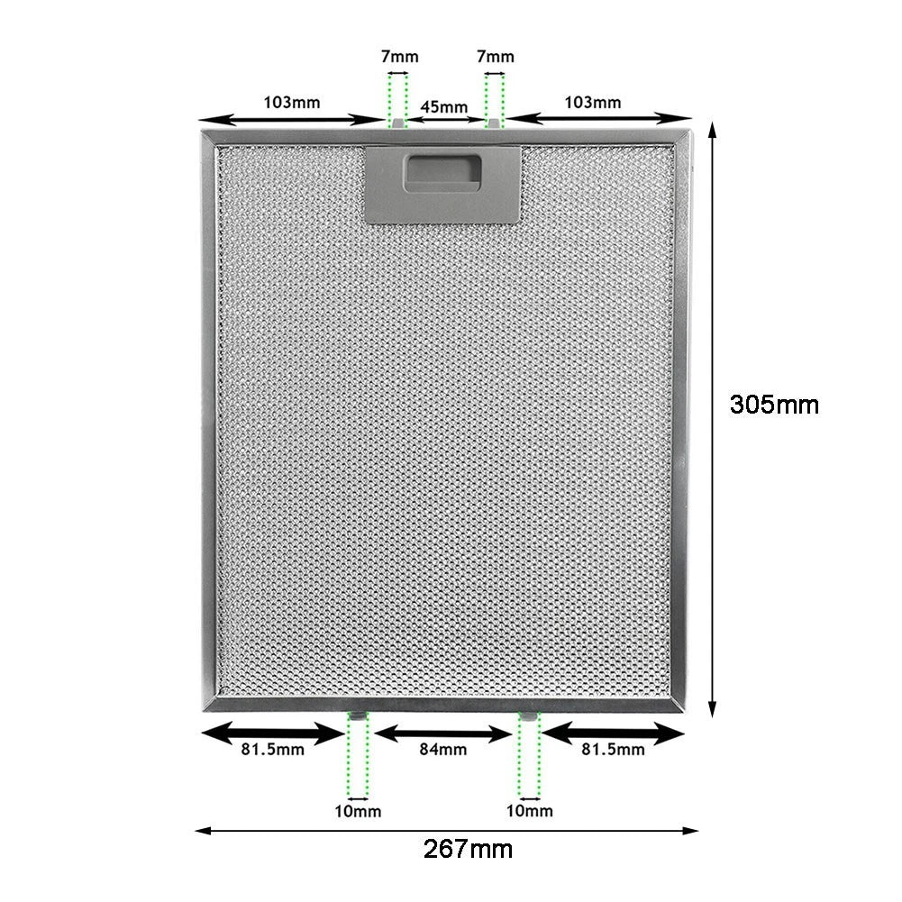 Hood Filters for Improved Range Hood Efficiency 305 x 267 x 9mm