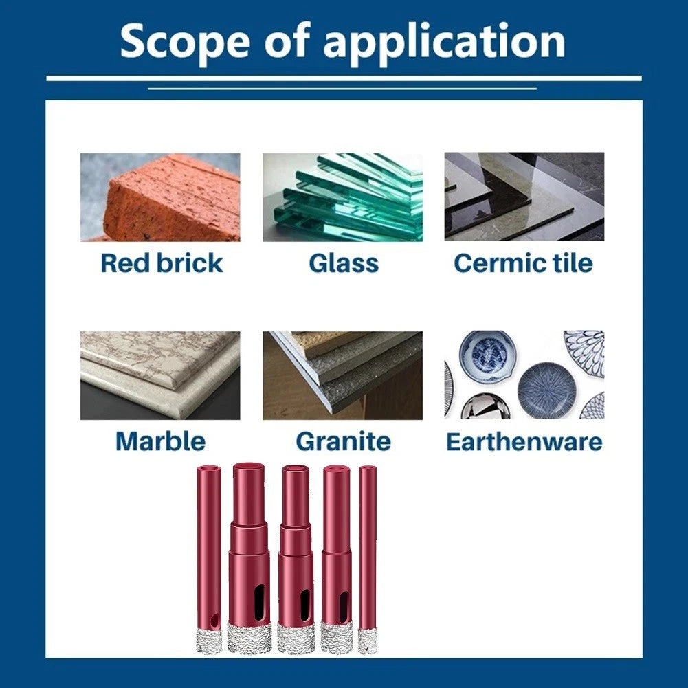 Efficient Dry Drill Bit for Granite Marble Porcelain (1cm)