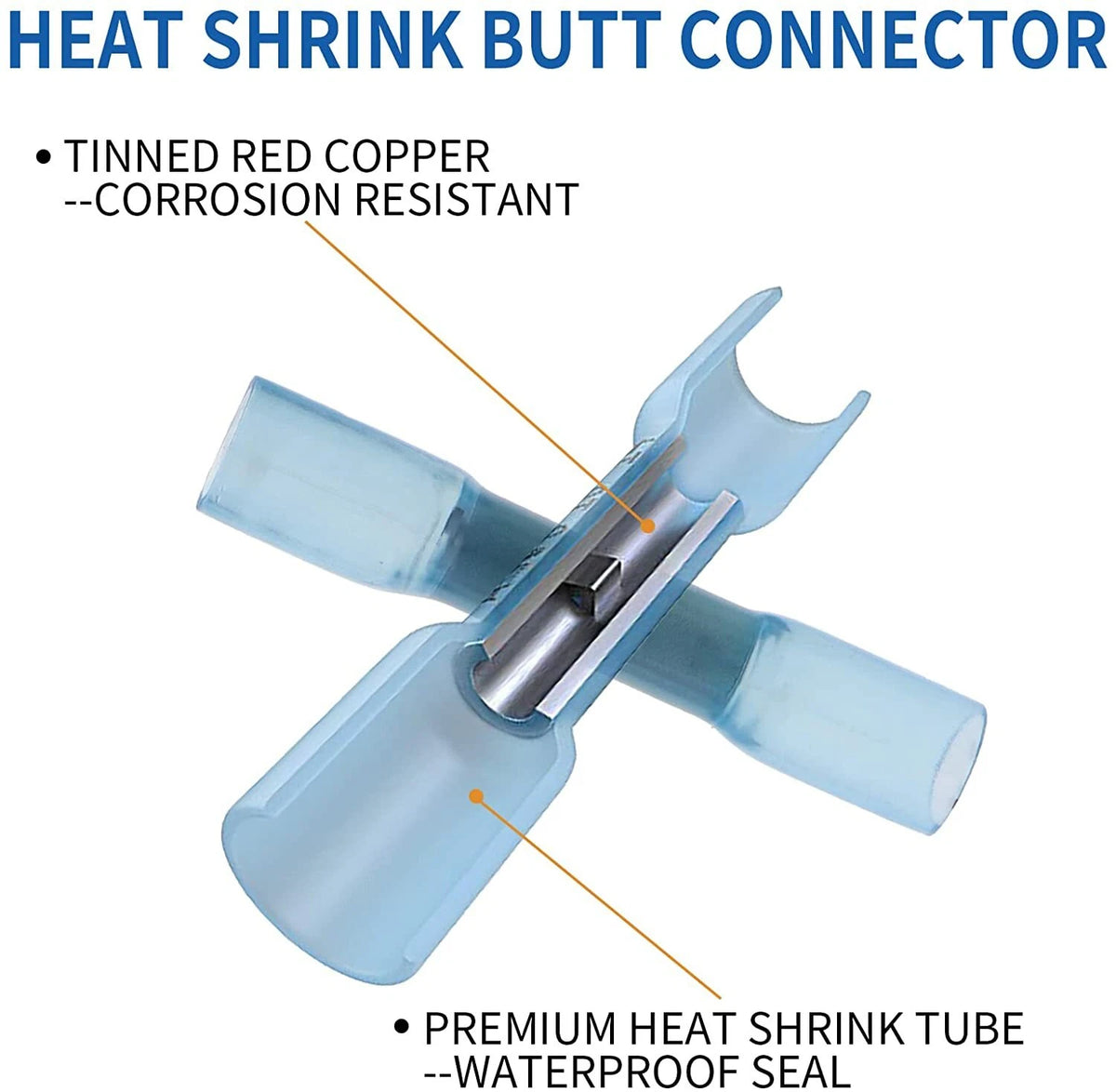 Heat Shrink Wire Connectors Set for Universal Use (135X)