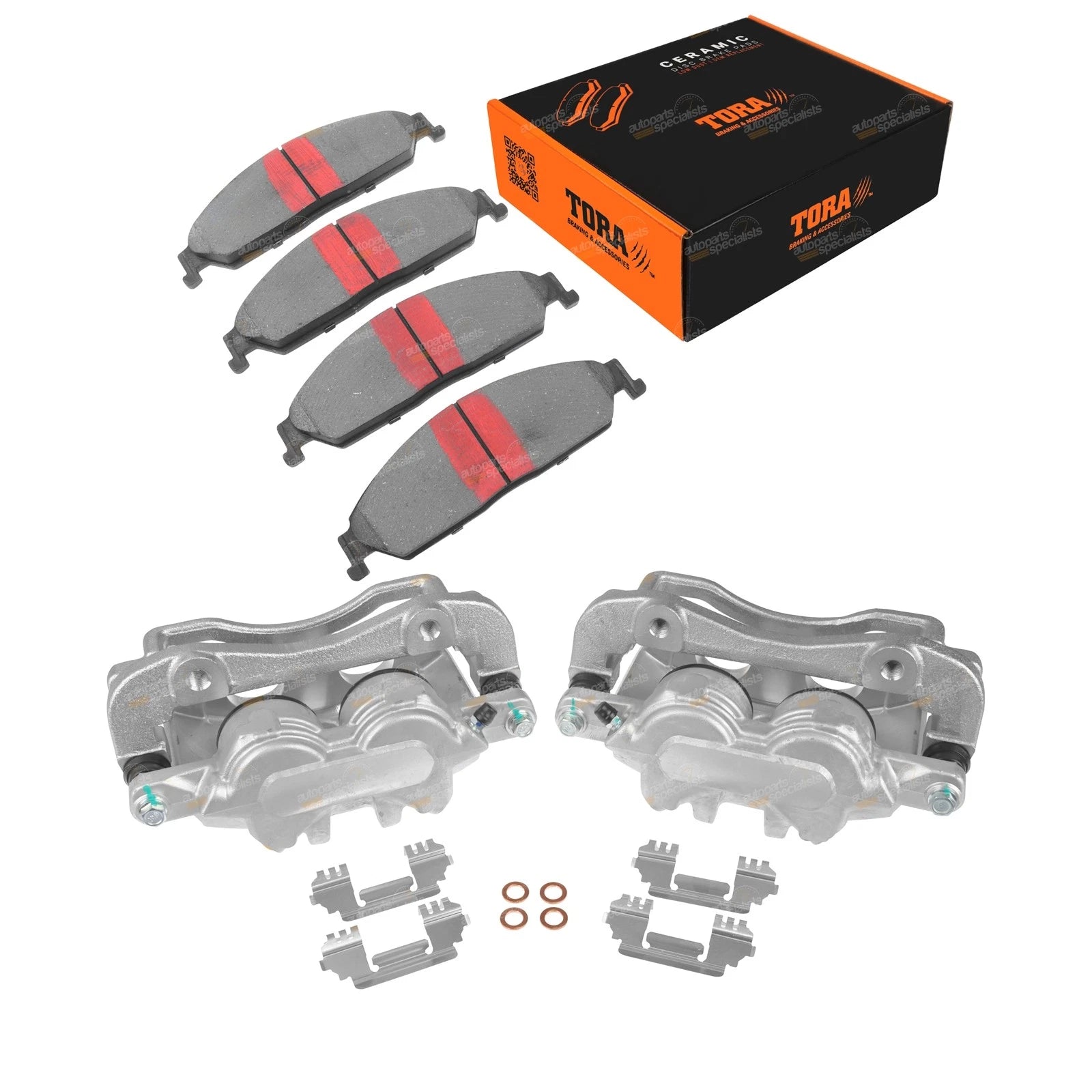 Front Disc Brake Calipers & Pads for Ford Territory (2004–2016)