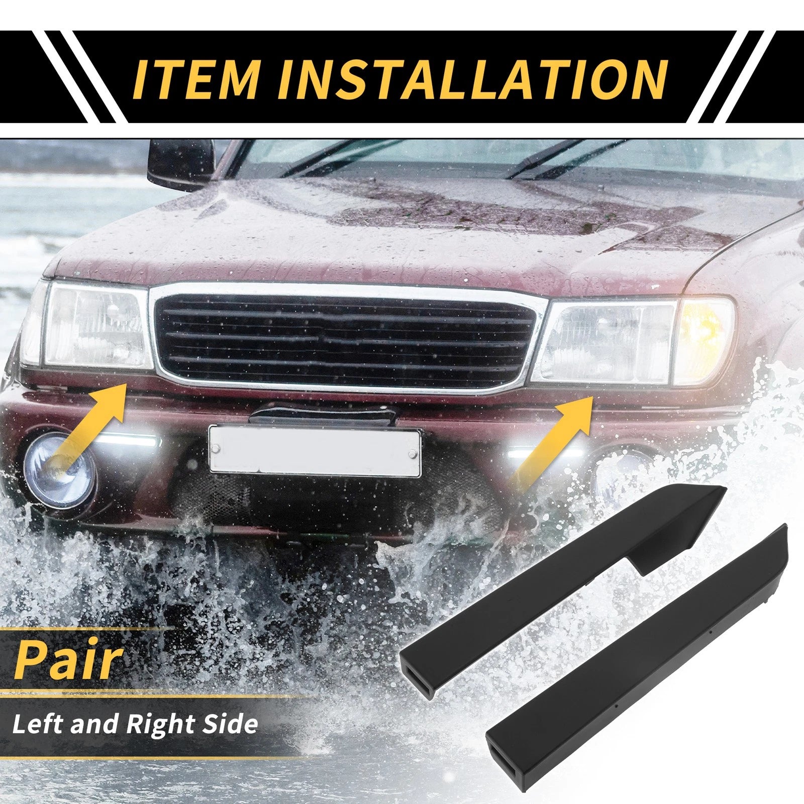 Front Bumper Grille Headlight Filler Replacement for Toyota Tacoma (2012–2015)