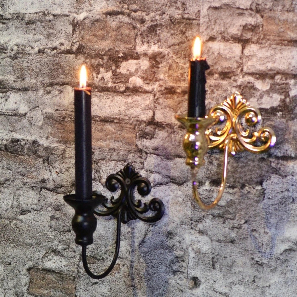 Vintage Iron Wall Mounted Candlestick Holder for Candle Use