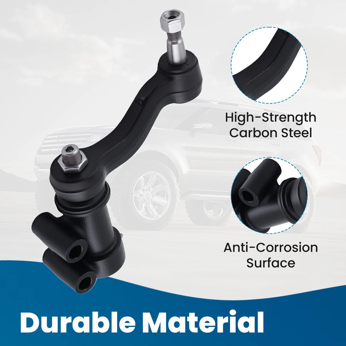 2X Steering Pitman Arm Idler Arm for Sierra Silverado 2500HD 3500HD (2011–2019)