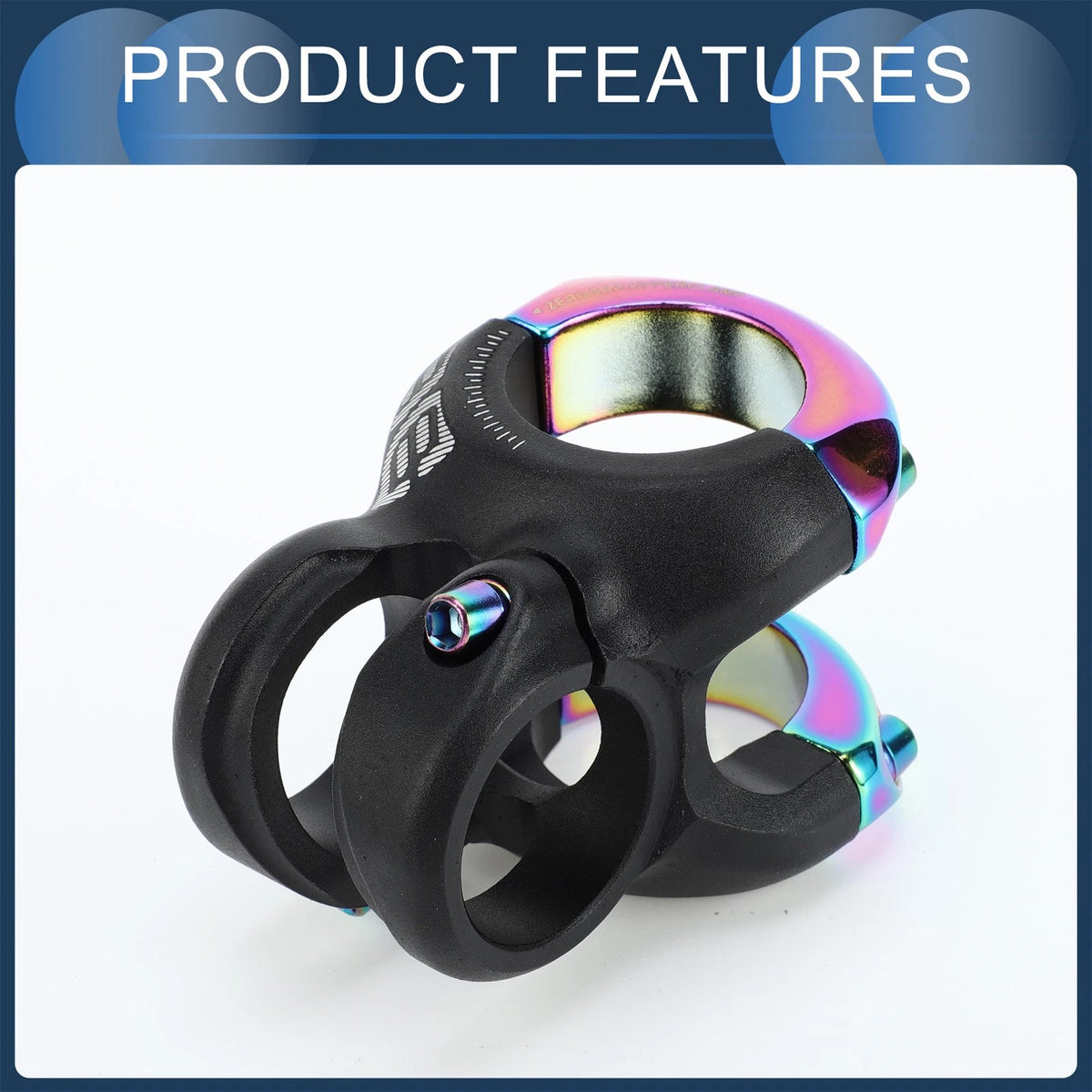 Handlebar Stem 31.8mm Replacement 0-Degree for Mountain Bike 40mm (Universal)
