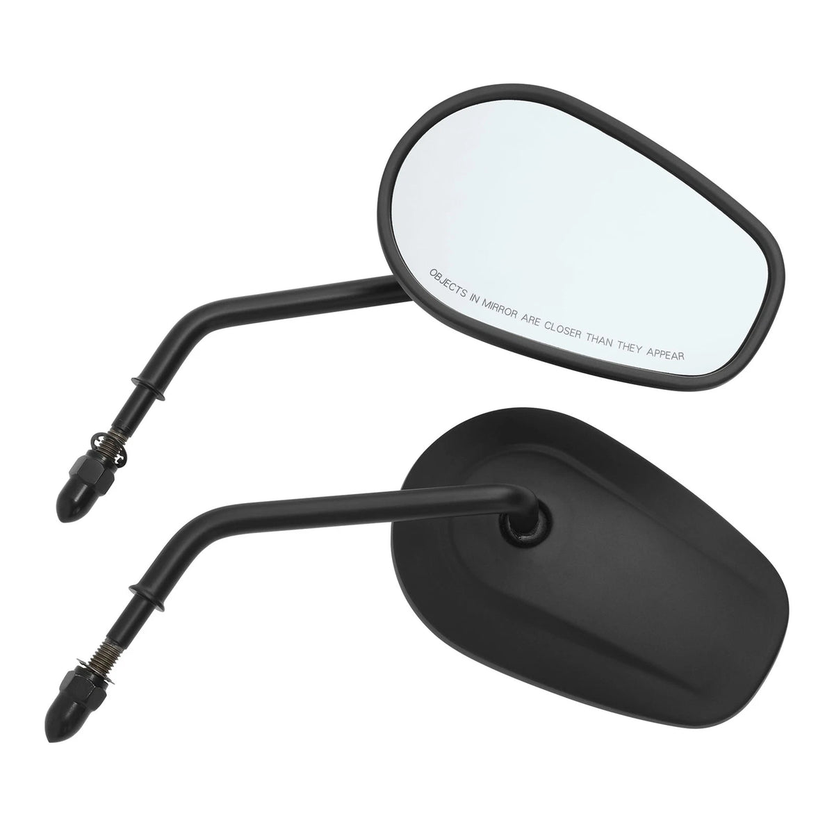 8mm Rearview Mirrors for Harley Touring Softail Street Road Glide (Universal)