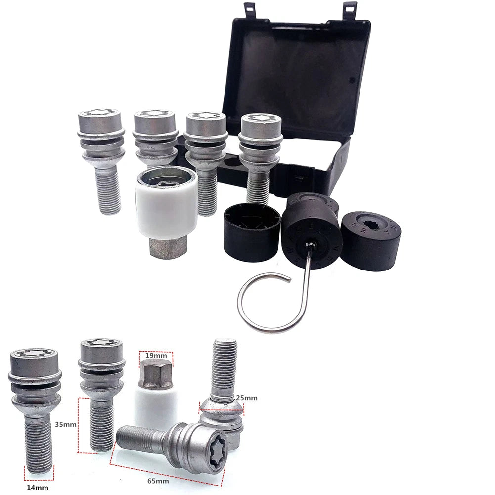 Lug Bolt Set for Wheel Theft Prevention (2010–2023)
