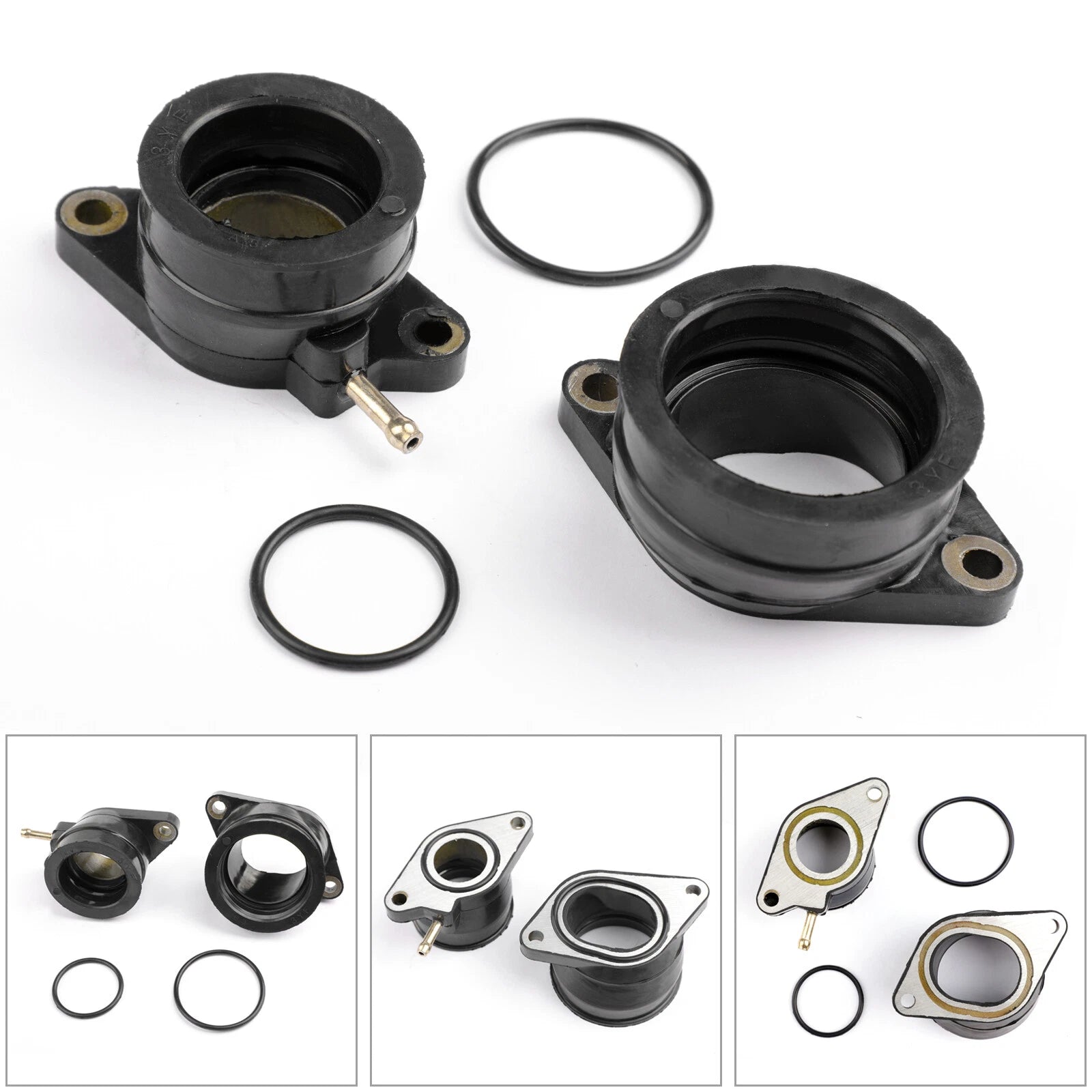 2X Carb Intake Manifold Boots for Yamaha SZR660 (1995–1998) XTZ660 Tenere (1991–1999) T9