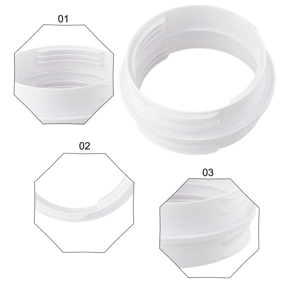 Mobile Air Conditioner Exhaust Hose Connector 13cm/15cm