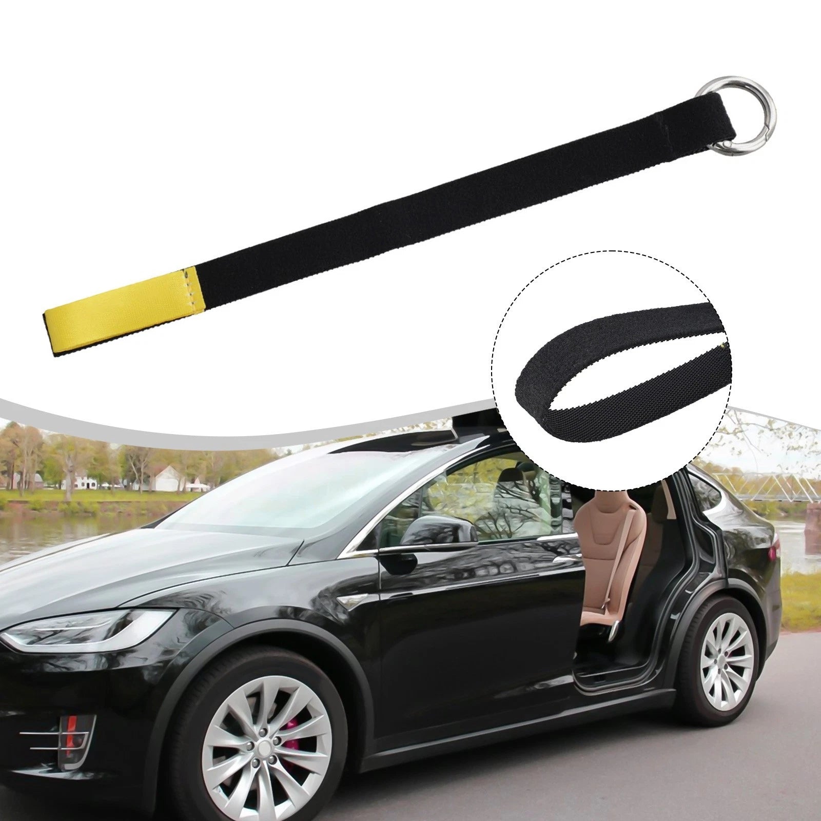 Back Door Handle Strap for Tesla Model Y (2020–2023)