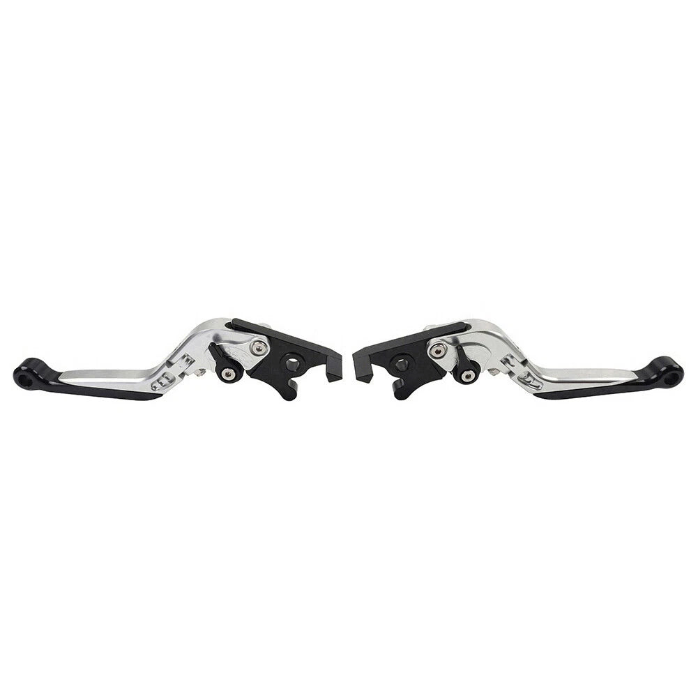 Extendable Brake Clutch Levers for Kawasaki Z650 Z900 Ninja650R (2017–2022) Silver