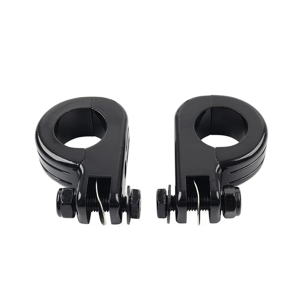 Foot Peg Mount Clamp Bracket for Harley (1 1/4" Highway Engine Crash Bar)