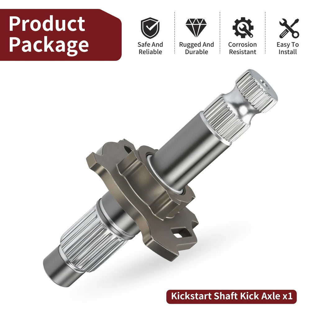 Kickstart Shaft for Yamaha XT250 XT350 TT350 (1980–1999) Replaces #30X-15660-01-00