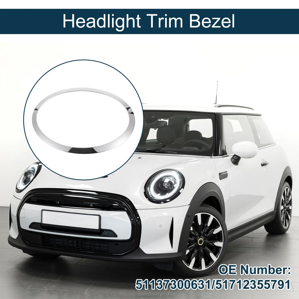1pc Headlight Trim Bezel for Mini Cooper (2014–2024) No. 51137300631