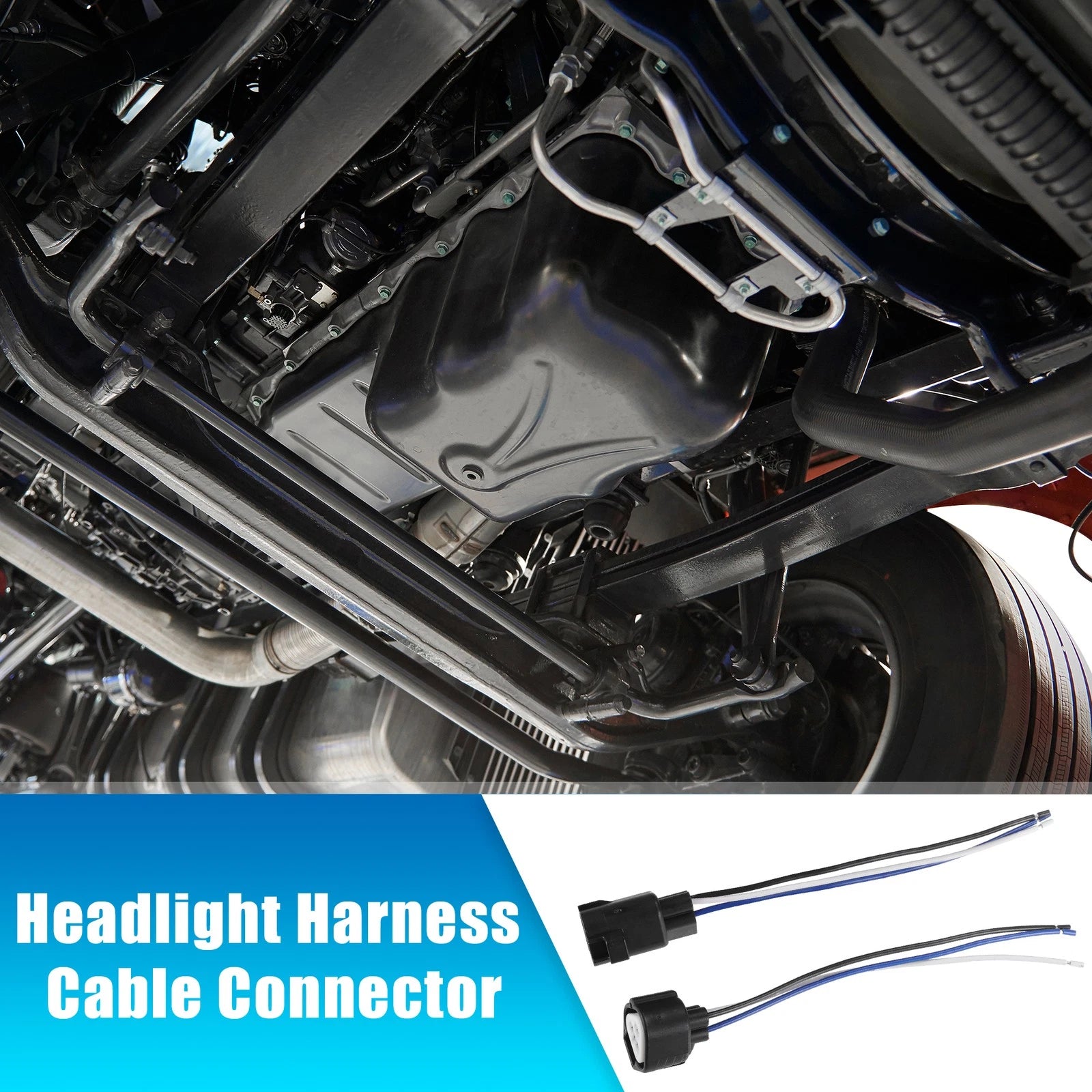 Headlight Harness Connector 3 Pin Replacement for Toyota (2001–2023)