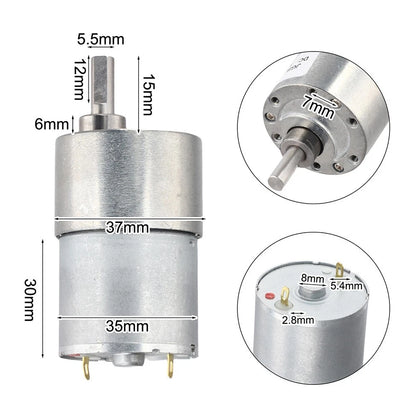 DC Gear Motor 24V 107RPM for JGB37
