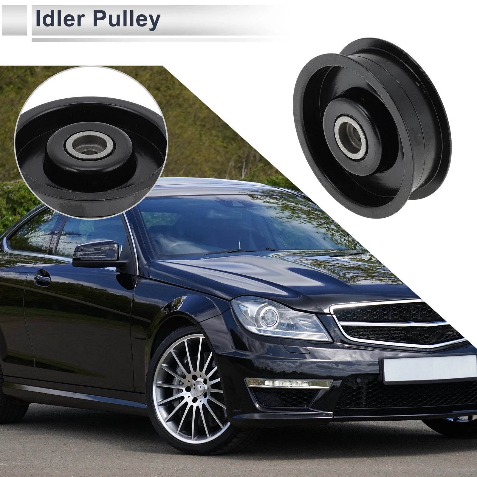 Drive Belt Idler Pulley Replacement for Mercedes-Benz W463 2009–2014