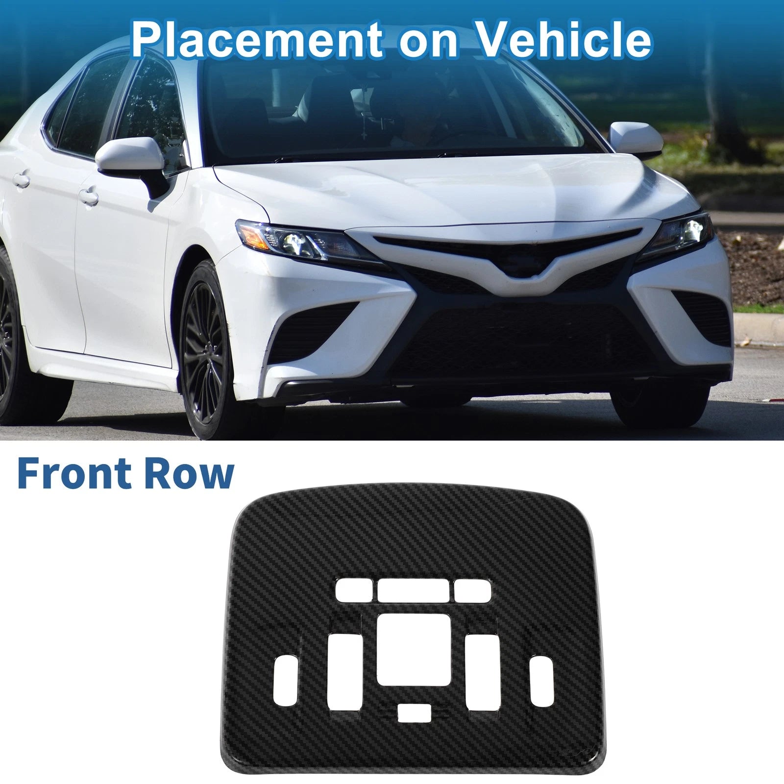 Headlight Trim Bezel Front Row Replacement for Toyota Camry (2018–2020)