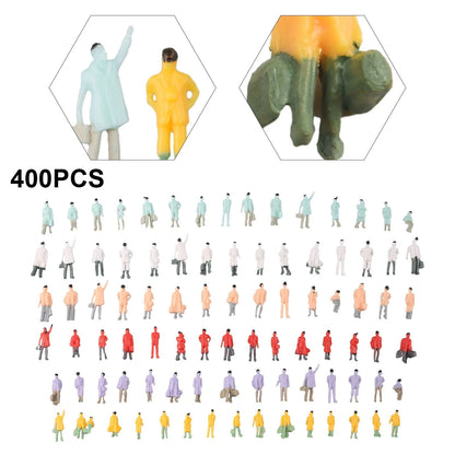 Mixed Batch People Figures for Landscape (1:87, 400 PCS/package)