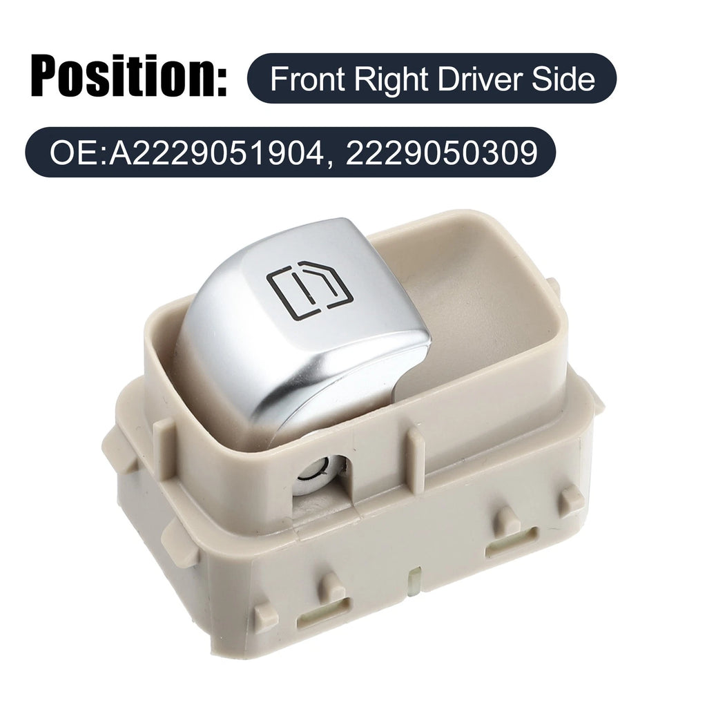 Front Right Power Window Switch Replacement for Mercedes CLS450 S450 S560 (2018–2023)