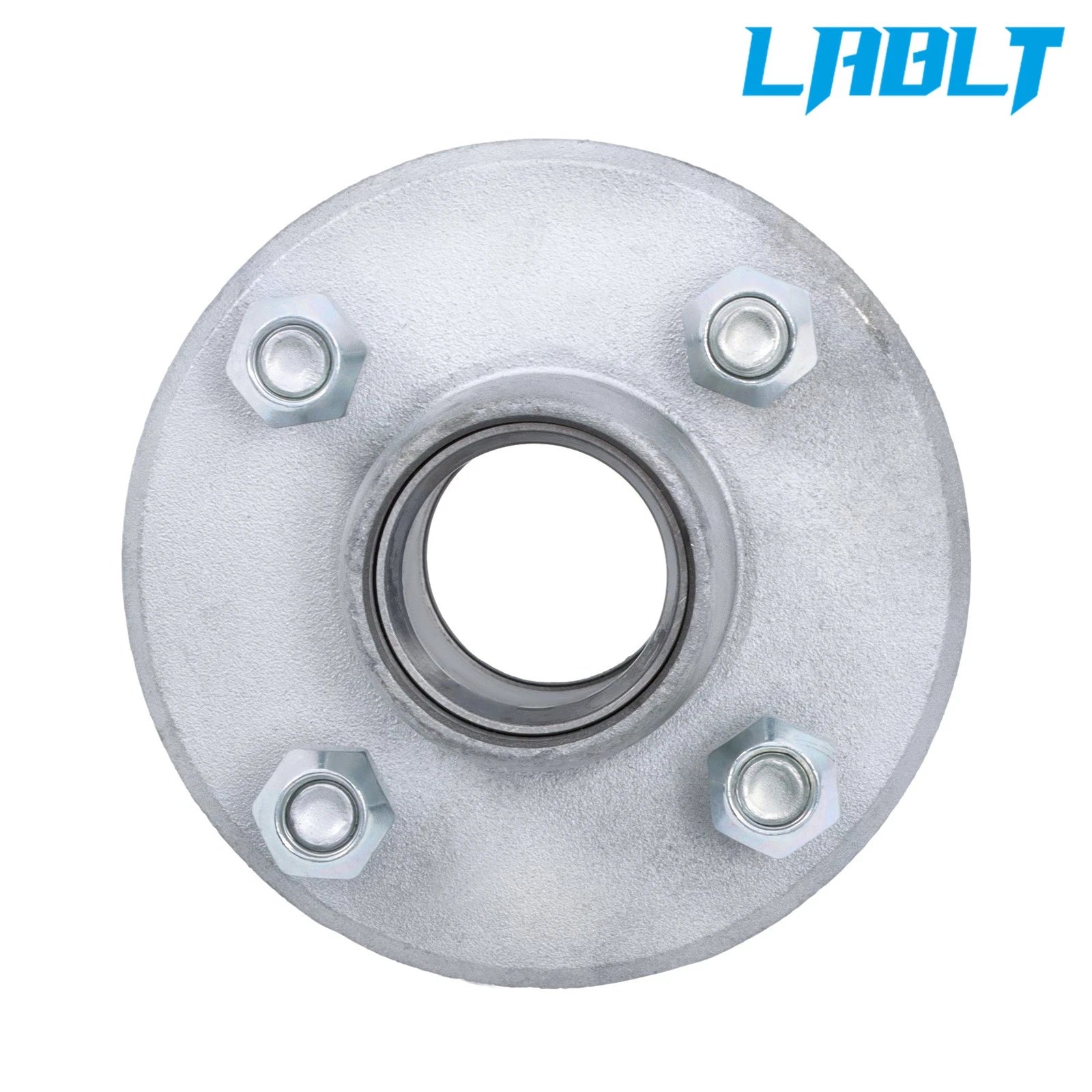 Set of 4 Galvanized Trailer Hub Kit for 2000lb Spindle (1")
