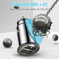 Dual USB Charger for Car with Dual Socket Splitter (Universal)