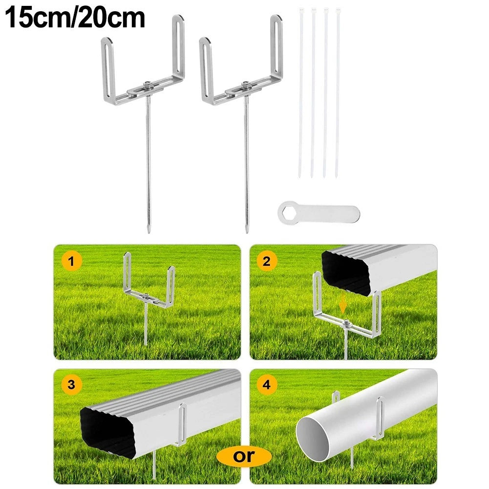 Adjustable Downpipe Bracket for Garden Drainage