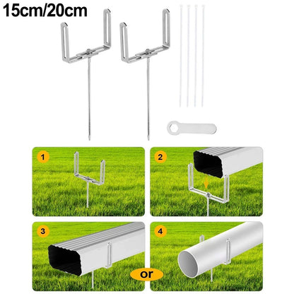 Adjustable Downpipe Bracket for Garden Drainage