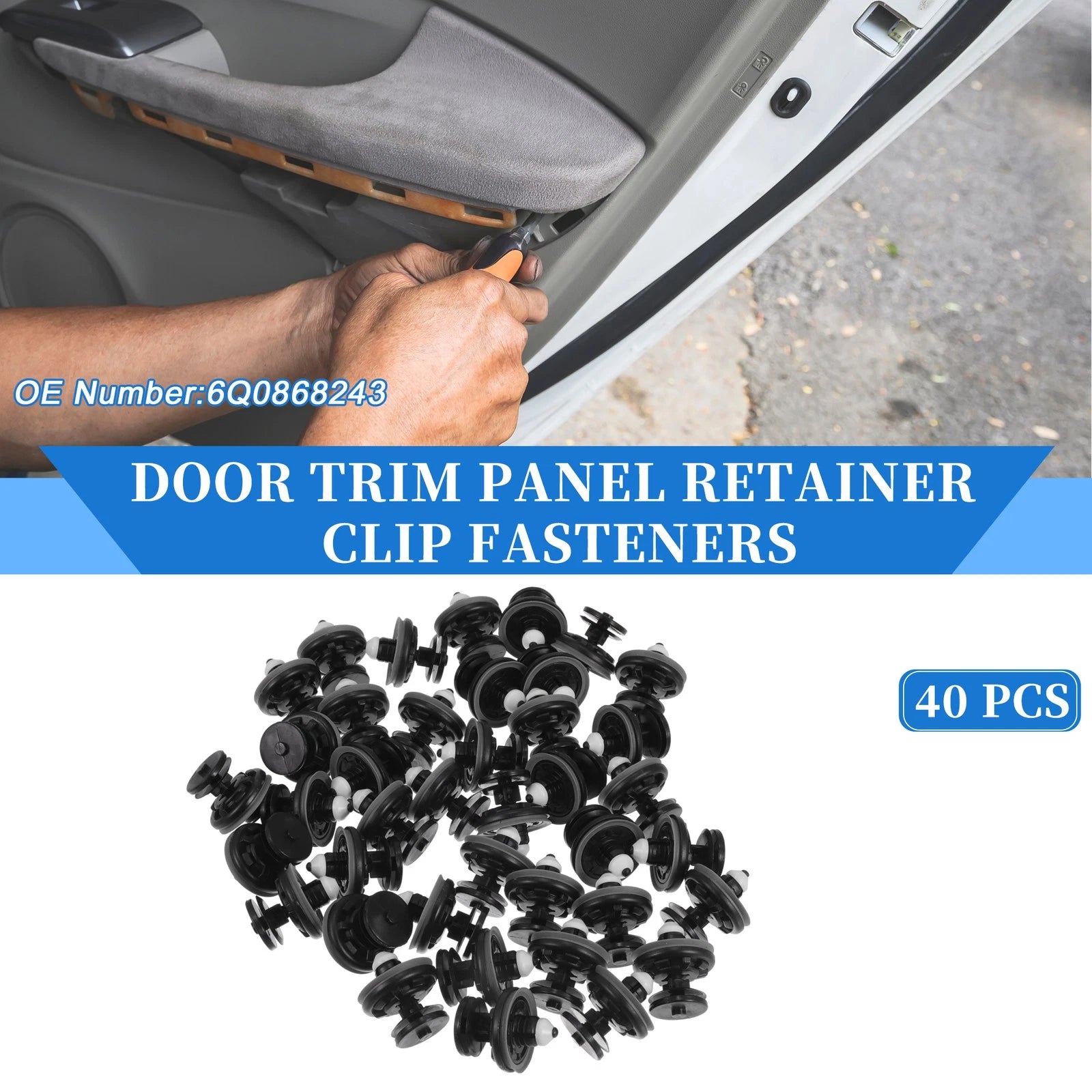 Door Panel Trim Retainer Clips Replacement Set for Audi TT Quattro (2008–2015)