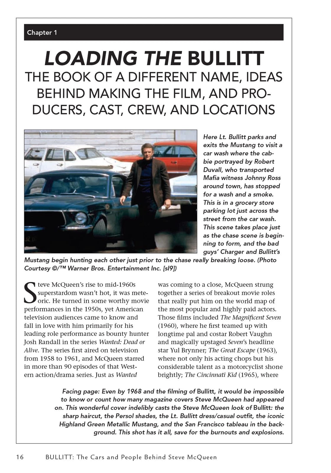 Steve McQueen Ford Mustang Bullitt Book