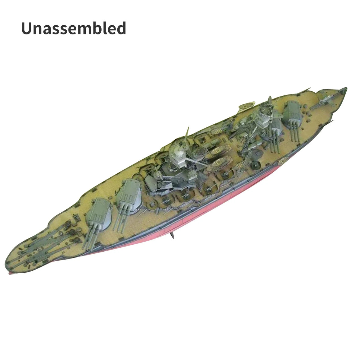 1/250 Diecast USS Arizona BB-39 Battleship Model Ship Unassembled