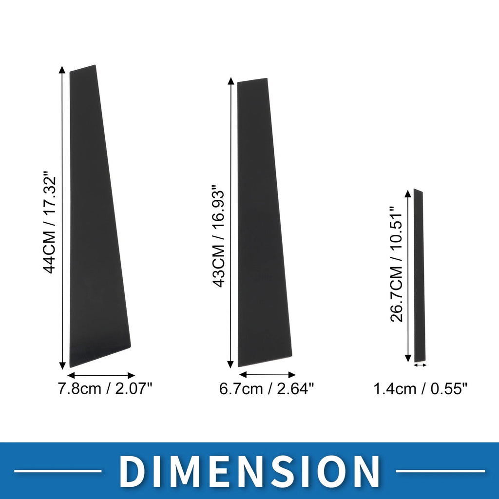 Door Pillar Window Trim Kit for Lexus ES Black (2002–2006)
