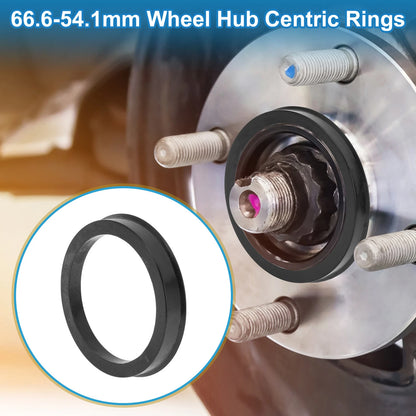 Set of 4 Wheel Hub Centric Rings for Universal Fit (66.6mm to 54.1mm)