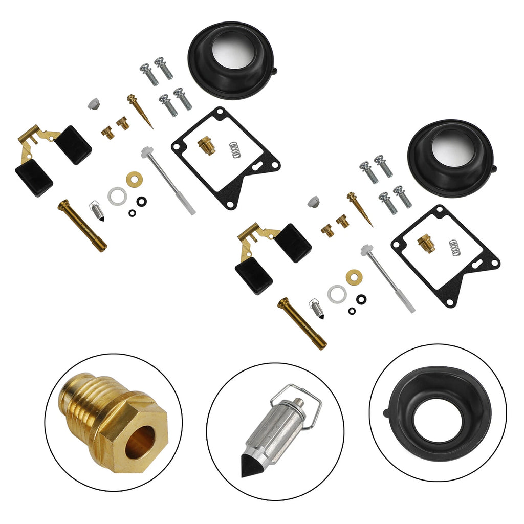 2X Carburetor Rebuild Repair Kit for Yamaha Virago 750 XV750 (1981–1983)
