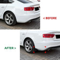Pair Gloss Black Side Corner Splitters for Audi S5 8T (2013–2016)
