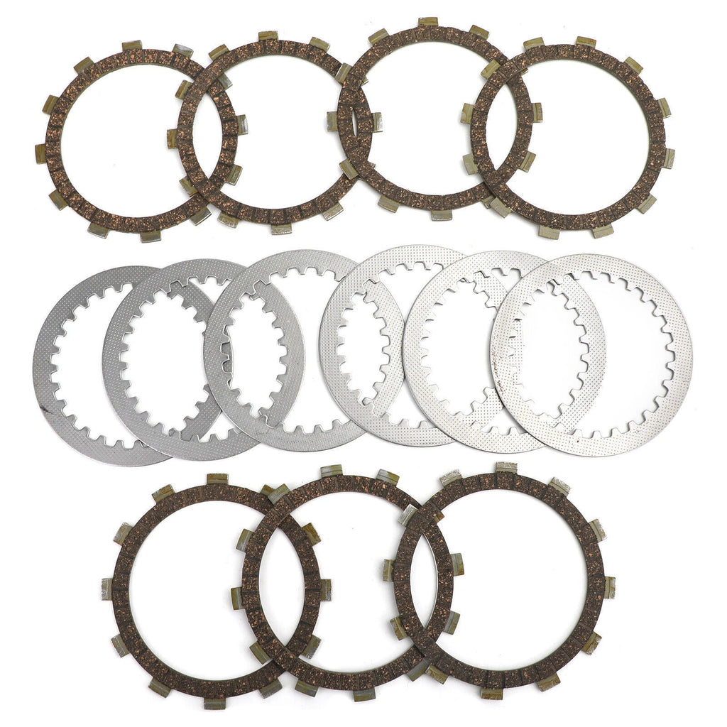 6x Steel Separator + 7x Clutch Friction Plate for Yamaha XS250 XS400D XS400E (1970–1980)