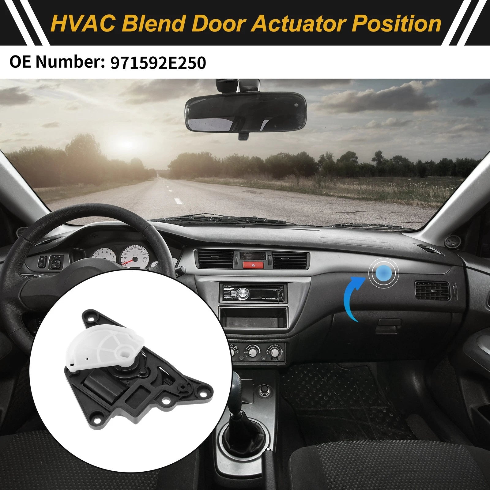 HVAC Heater Blend Door Actuator Replacement for Hyundai Tucson (2005–2018)