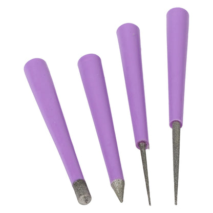 Set of 4 Beading Hole Enlarger Files for Mini Hand Tools