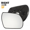 Right Side Door Mirror Glass Heated Back for Hyundai Santa Fe (2009–2012)